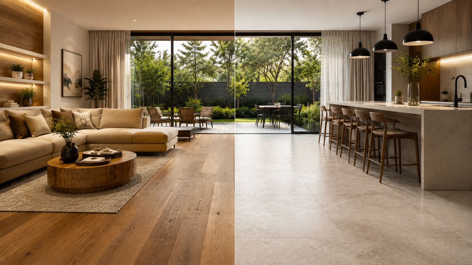 Piso de madeira ou porcelanato? A resposta definitiva para você não errar no projeto